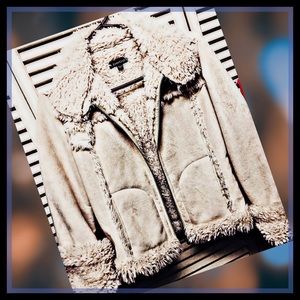 ❣️☀️Cream Suede Bebe Jacket with Fur Lining❣️☀️